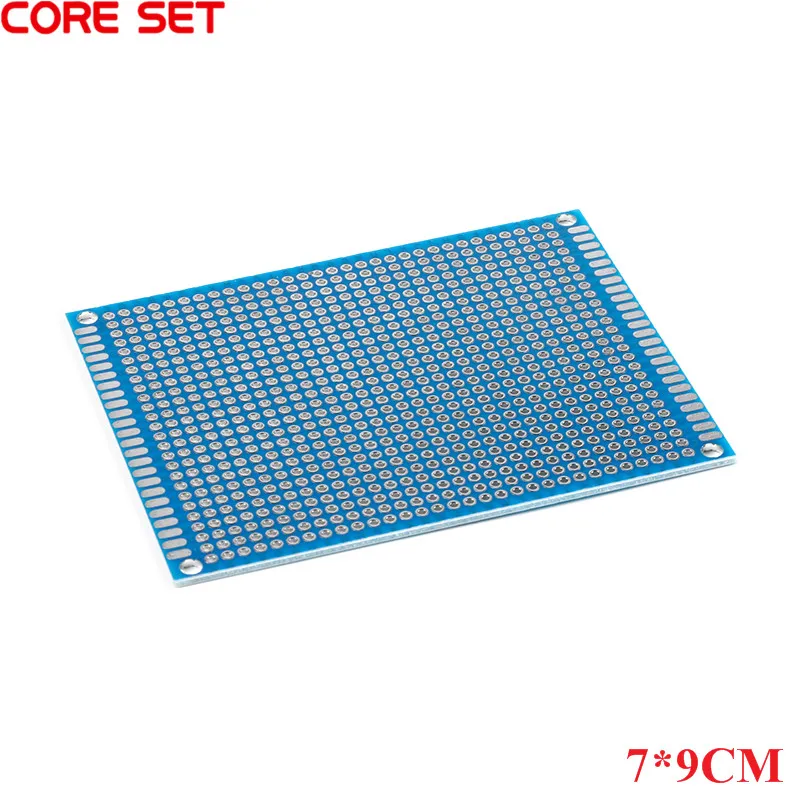 2Pcs Double Sided Protoboard Breadboard Universal PCB Circuit Board Blue 2*8cm 3*7cm 4*6cm 5*7cm 7*9cm 2.54mm Experiment Board