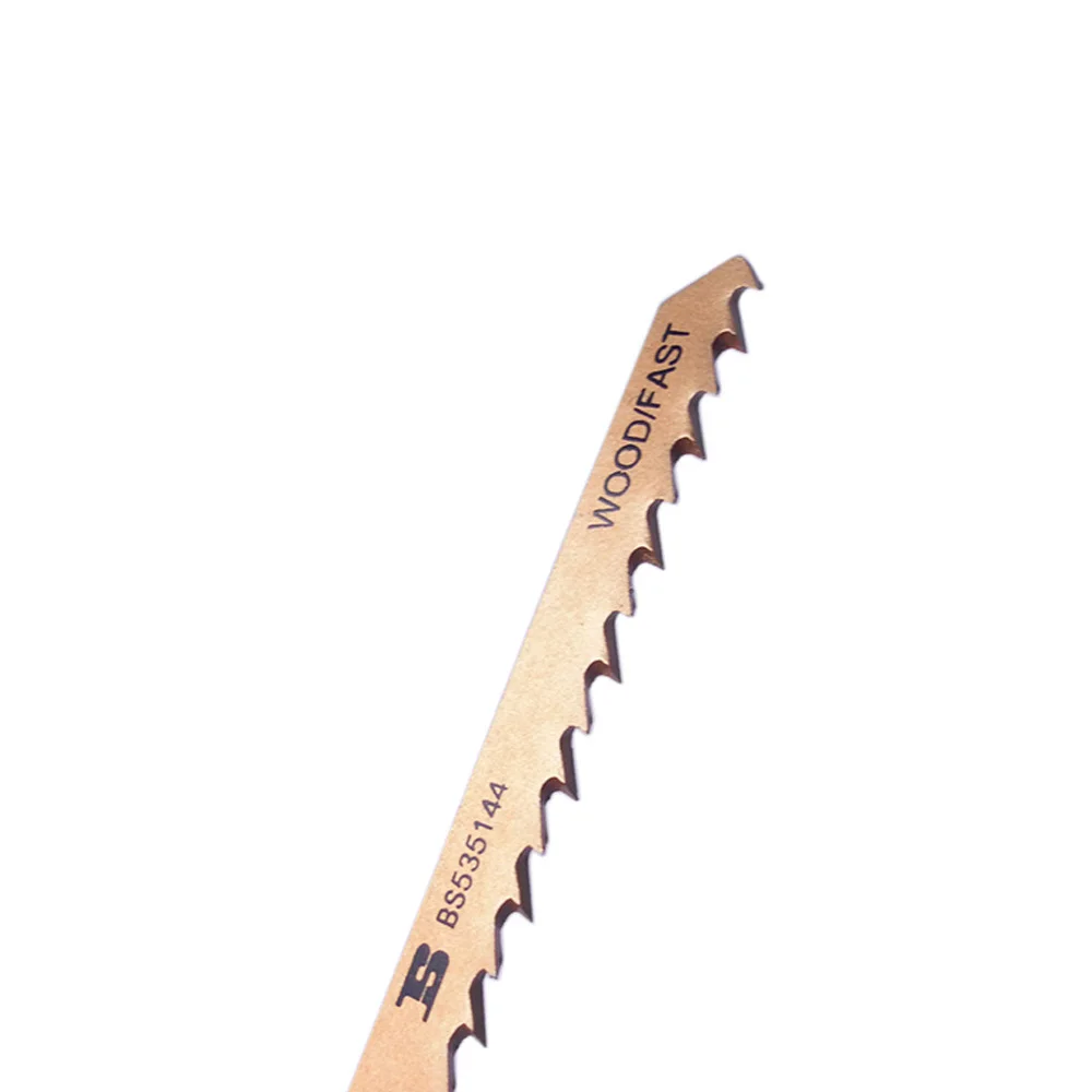 BOSI 5PC HCS Steel 7TPI Clean Cut Wood Fast T-Shank Jiasaw Blades BS535144