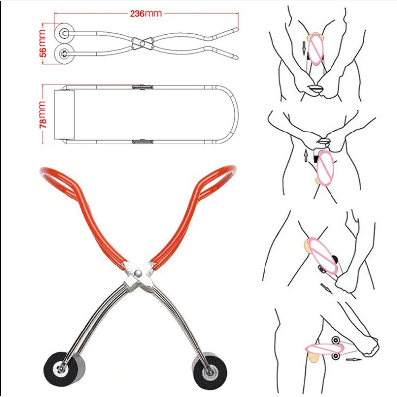 Jelg Male Penis Growth Penis Enlargement Exercise Penis Extender Proextender Tool for Men Penis Stretch Massage Clip