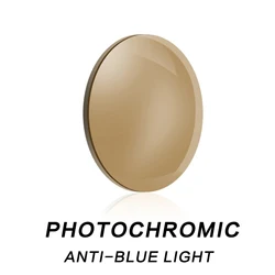 Brown Quality Anti Blue Light Rays Photochromic 1.56 1.67 Prescription CR-39 Resin Aspheric Glasses Lenses Myopia Lens
