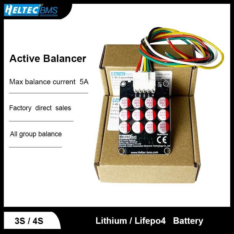 Heltec Wholesale 4S Lifepo4 Balancer/Active Equalizer Balancer 5A  Lifepo4/Lipo Battery Energy Capacitor  Group balance