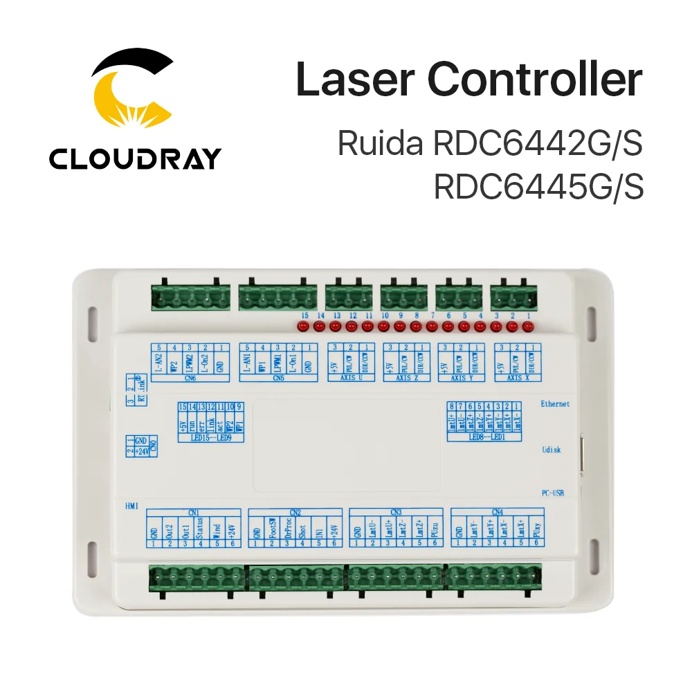 Ruida Mainboard para Rd6445g Rdc6442g Rdc6442s Controlador de Laser Co2 para Gravação a Laser e Máquina de Corte Rdc 6442 6442g 6442s