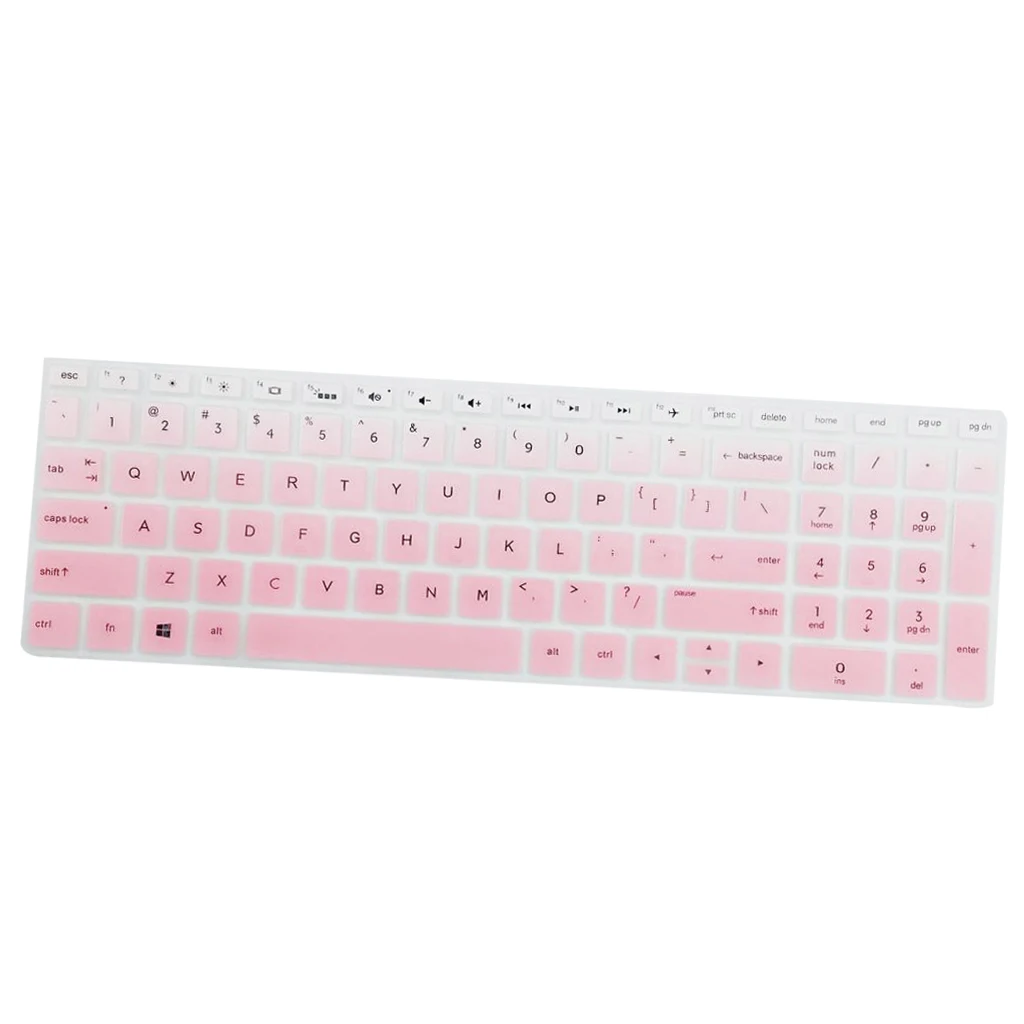 Capa protetora de teclado de silicone removível para HP 15,6 polegadas BF Desktop Protetor de capa de teclado à prova de poeira
