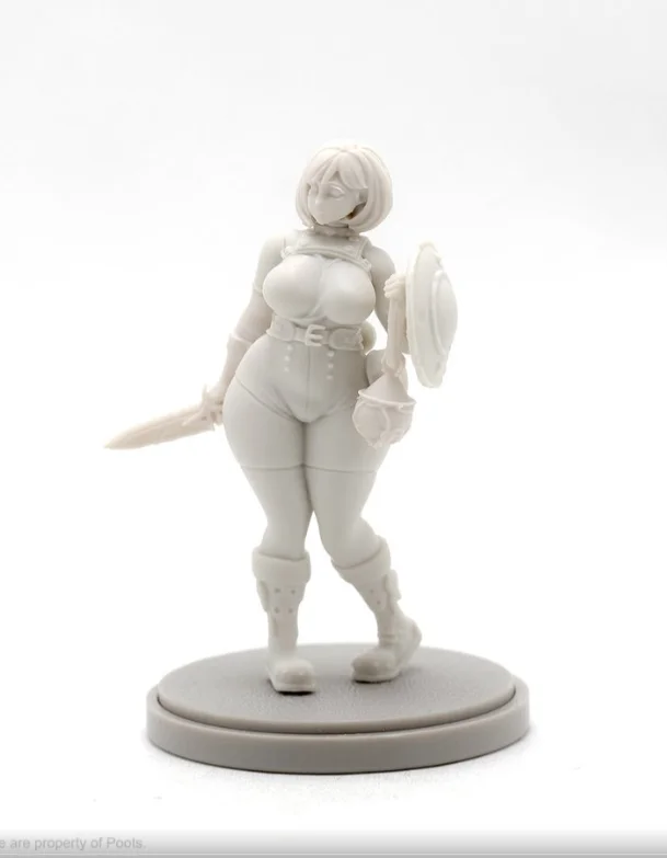 30mm Resin Figure model kits King-dom death Novice Unassembled and unpainted 040