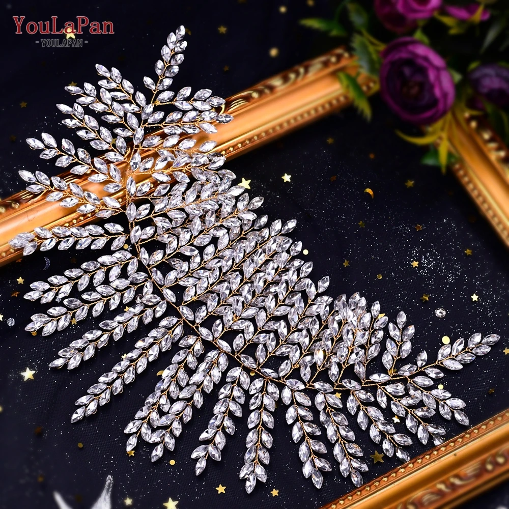 YouLaPan HP238 Wedding Hair Accessories Rhinestone Bridal Headband Elegant Women Tiara and Crown Girls Gifts Headdress for Party