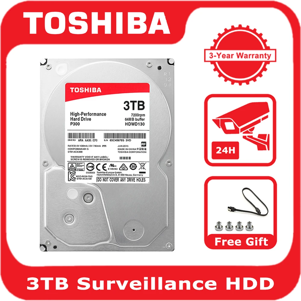 Toshiba P300-HDWD130 3TB 3.5