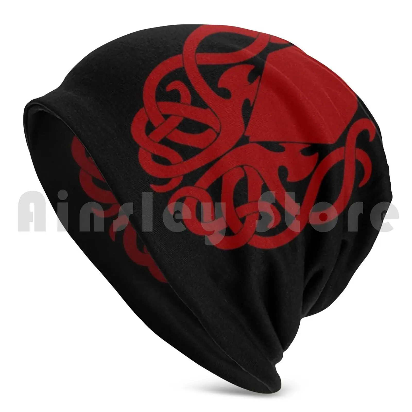 Cthulhu Logo High Quality Red Beanies Knit Hat Hip Hop Cthulhu High Chaosium Inc High Quality Logo Howard