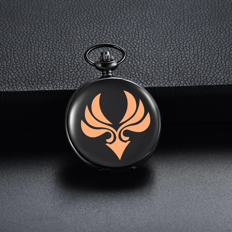 Genshin Impact Watches Quartz Pocket Watches Round Men Women Pendant Necklace Collection Gifts