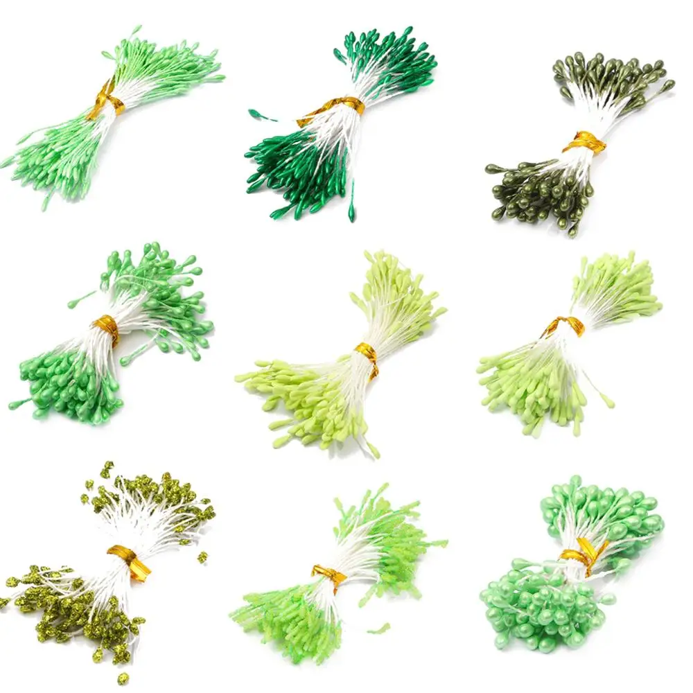 70 قطعة رؤوس مزدوجة لتقوم بها بنفسك زهرة اللؤلؤ الاصطناعية الصغيرة السداة مسدس الأزهار السداة الفاكهة الكرز لتزيين الزفاف عيد الميلاد #2