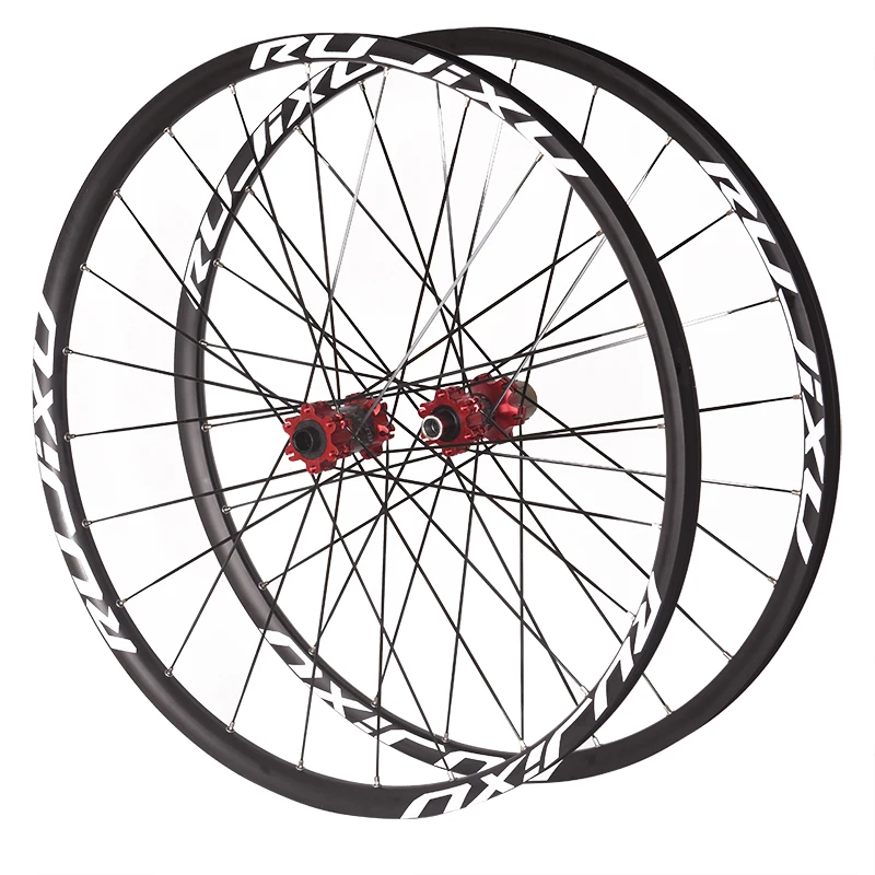 Ultraleichte Räder mit gerader Zugscheibenbremse, MTB-Laufradsatz, 26, 27,5, 29er, 700C-Felgen, 24 Löcher, glattes Lager, vorne 2 hinten, 4 A – Detail 15