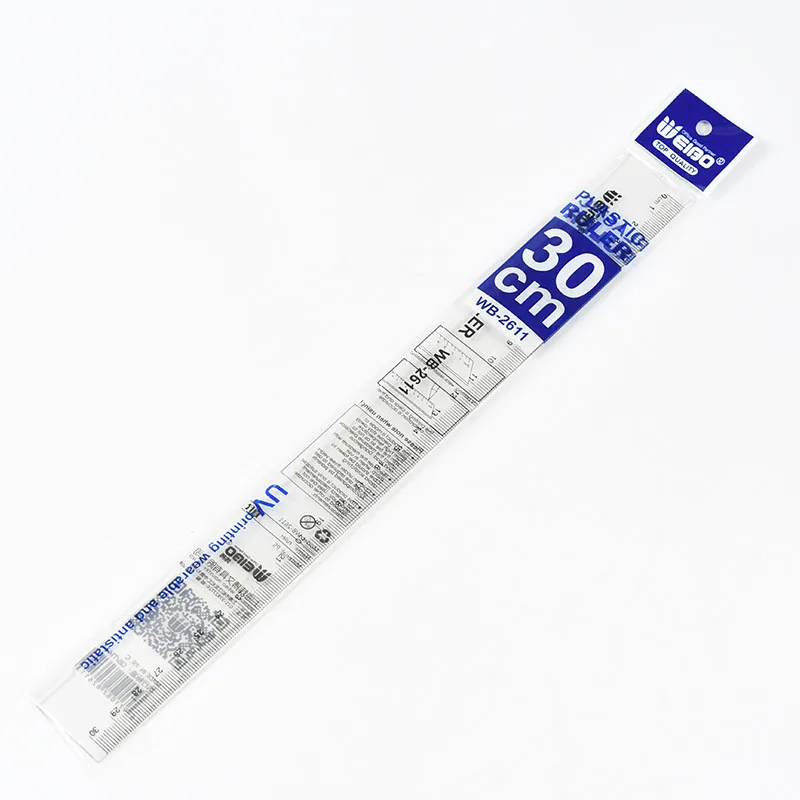 1pcs Simple Style30cmTransparent Acrylic Ruler Simple Ruler Square Ruler Cute Stationery Drawing Supplies School Supply