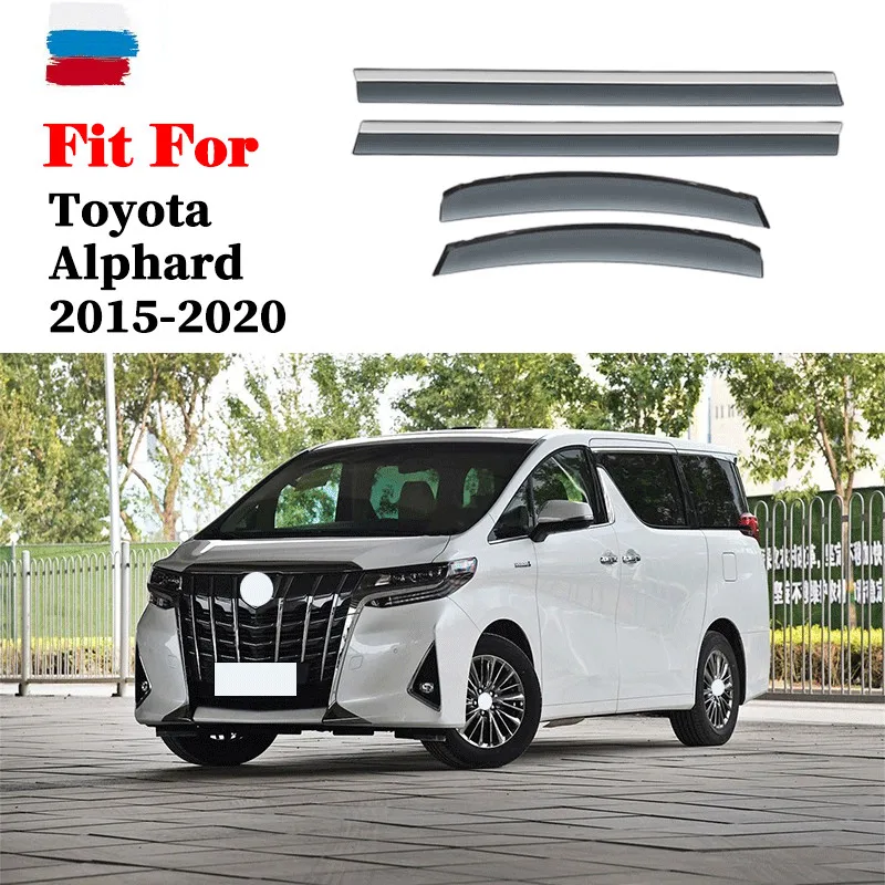 Bouclier de pluie pour Toyota Alphard, accessoires pour déflecteur de fenêtre latérale, pour pare-brise de voiture, 2015 – 2020