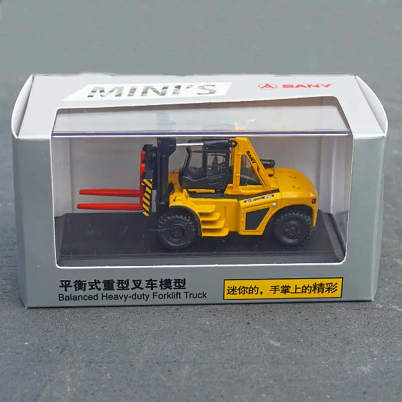 1/87 Mini Trinity SANY Crane Excavator Pump Truck Mixer Road Roller Rotary Rig Alloy Engineering Machinery Model Car Toy collect