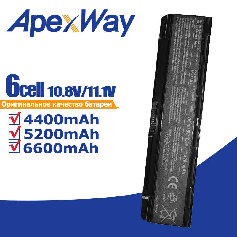 Apexway PA5024U-1BRS Laptop Batterie für Toshiba Satellit L850 C800 C805 C840 C850 C855D C855 C870 L800 L805 L830 L835 L840 l855