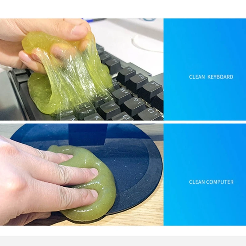 75g Cleaning Gel Car Air Outlet Cleaning Glue Jelly Dust Remover Keyboard Cleaner Adhesive Daily Household Cleaning Supplies