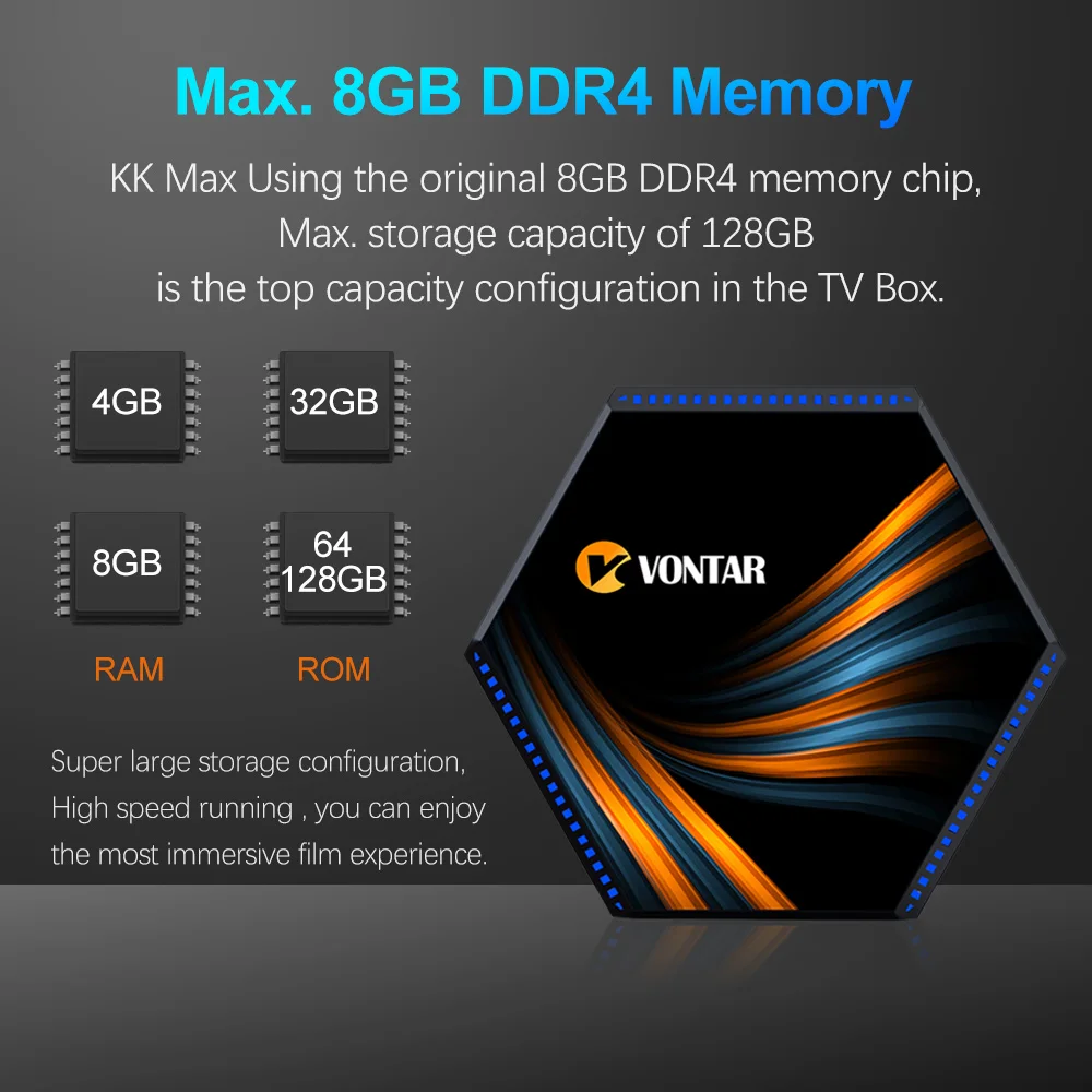 Top KK MAX DDR4 Smart TV Box Android 11 8GB RAM 64GB 128GB 4GB 32GB RK3566 2.4G & 5Ghz WiFi 1000M BT 4K 8K TVBOX Set Top box