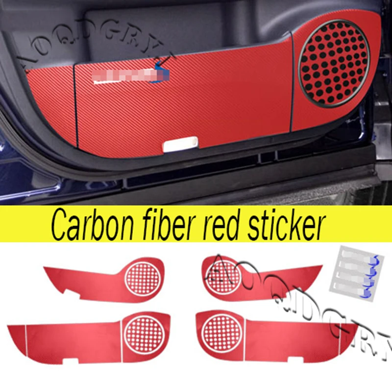 New Carbon Fiber Sticker Door Anti Kick Pad Protective Trim cover For Lexus RX200T 450H 2016-2019 Car Accessories