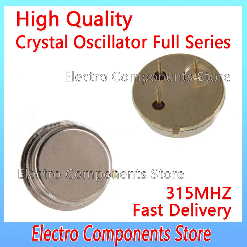 10PCS 3Pin TO39 315MHZ Resonator 315M SAW TO-3P 315.00Mhz Resonator Filter Crystal Oscillator Tripod Cylindrical Circular R315A