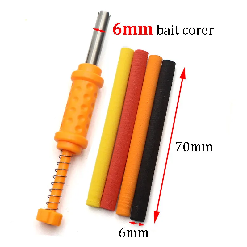 Carp Fishing Tool 6mm Bait Corer For Carp Fishing Bait Boilies Accessories Hair Rig  Punch Hole Tool + Carp Lure Zig Foam Kit