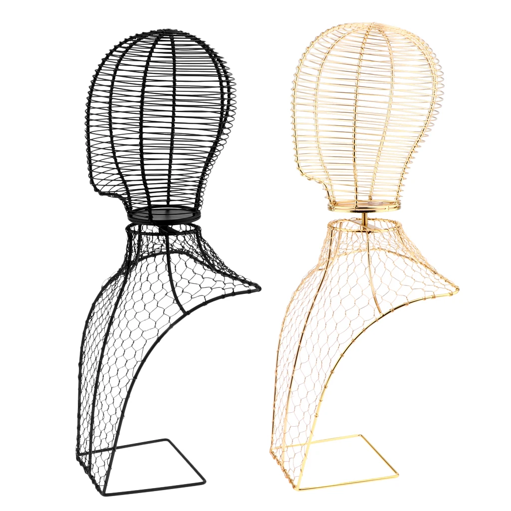 금속 디스플레이 스탠드 마네킹 머리 및 신체 부분 절반, 스포츠 모자 디스플레이, 여행 모자, 해변 모자 스카프, 가발 스탠드