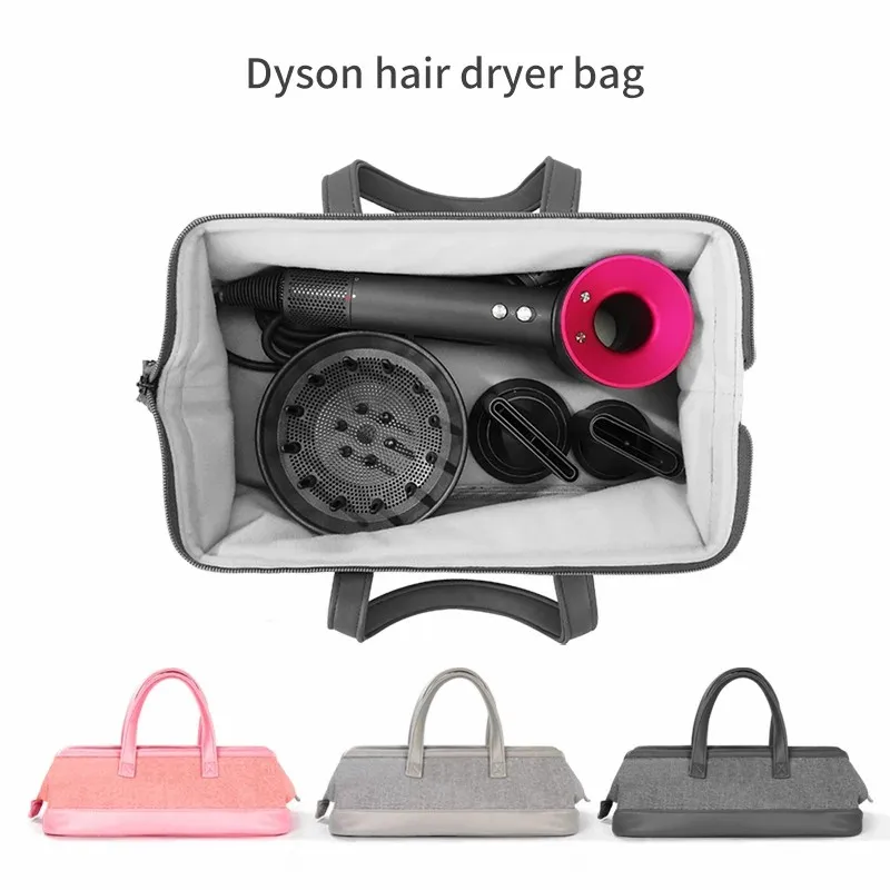 Liboer Dyson Hair Dryer Bag Big Capacity Storage Bag with Handle for Dyson Hair Dryer Portable Carrying Case Dustproof Organizer