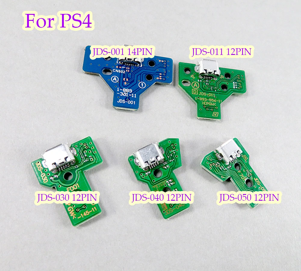 50PCS For PS4 Pro Slim Controller Charging Socket Port Circuit Board JDS- 050 001 011 030 040 050 USB Charging Port Socket Power