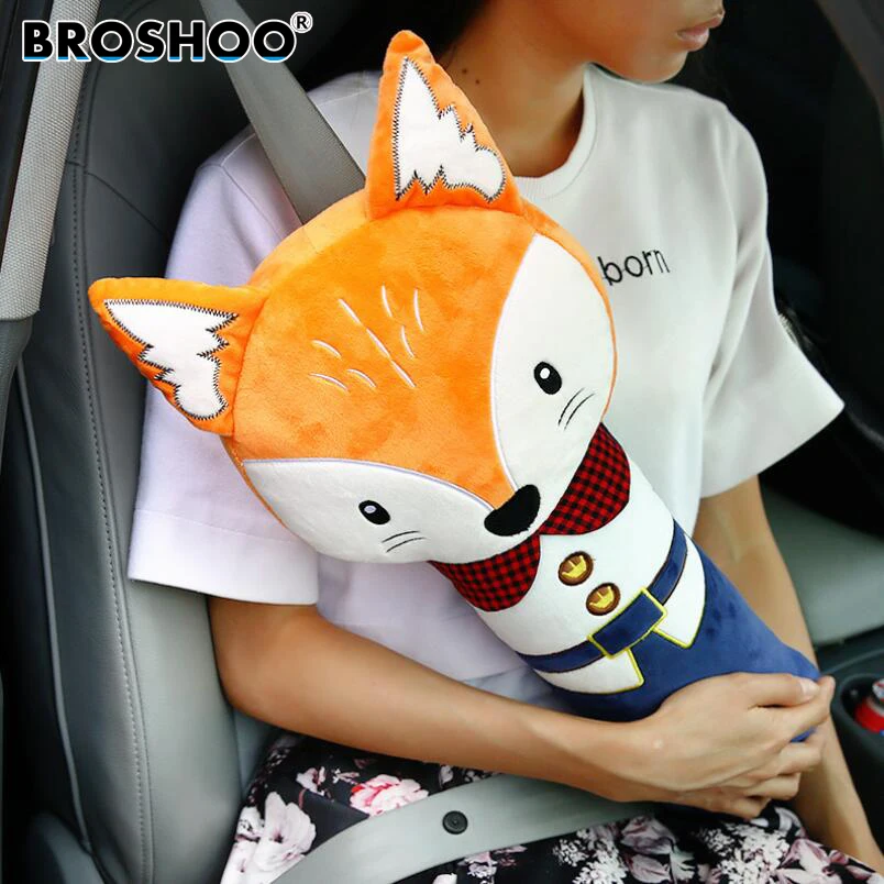 

BROSHOO Lovely Cartoon Children Car Seat Belt Cover Shoulder Pad Auto Pillow Padding Safety Belt PP Cotton Car styling 11 Styles