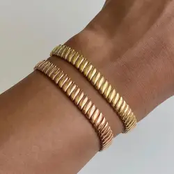 2026 New Design Classic European Women Lady Jewelry Basic Snake Chain High Polished Herringbone Chain Bracelet