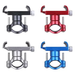 Universal Aluminum Alloy Bike Bicycle Phone Holder Motorcycle Metal Handlebar Phone Stand Mountain Road Bicycle Cell Phone Clip