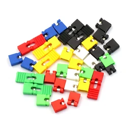 Jumper Cap Pin Header Connector, Jumper Plug Cover, DIY Peças de Reparo, Tipo Curto ou Longo, 2,54mm, 50PCs