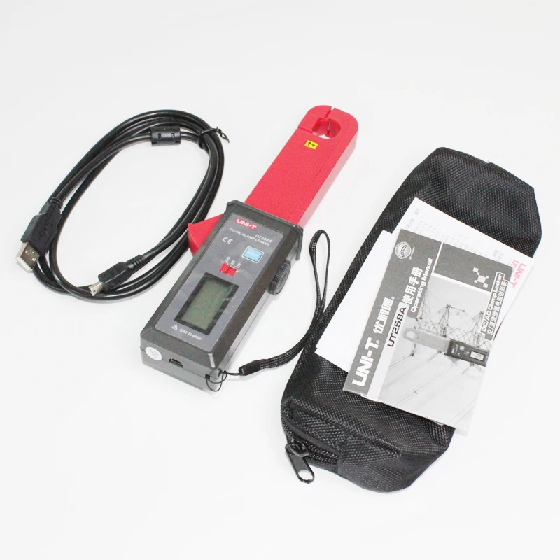 UNI-T UT258A 60A AC/DC Clamp Leakage Meter Digital Multimeter Resolution 1mA Data Storage RS-232 Data Transfer