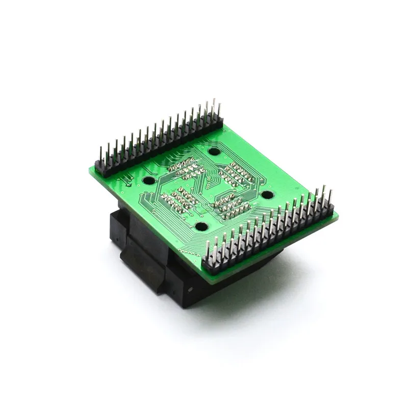 TQFP64 QFP64  LQFP64 to DIP64 Clamshell Programmer Socket Pitch 0.5mm IC Body Size 10x10mm FPQ-64-0.5-06 Test Socket Adapter