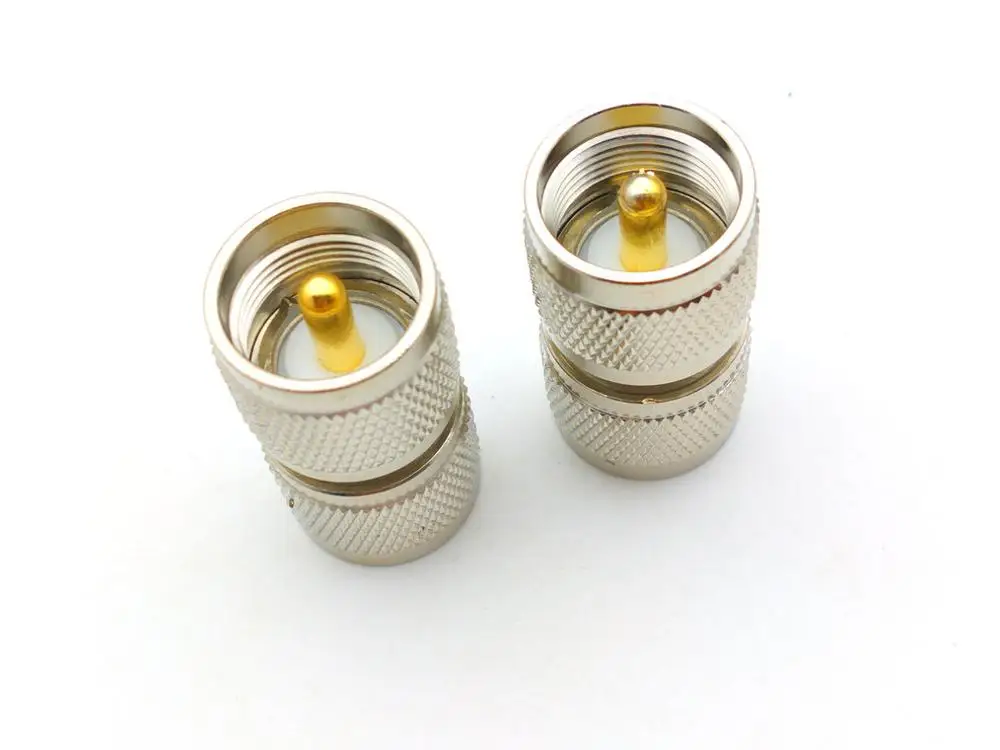 20-50 pcs copper UHF Male PL259 SO239 Connector UHF Male To UHF Male Plug  Straight RF Coaxial connector