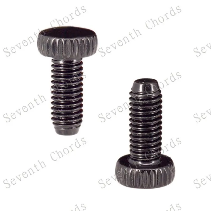 12 Teile/los Schwarz Tremolo Brücke Feine Tuning Schrauben Für Elektrische Gitarre Zubehör Teile Doppel Locking System – Detail 1