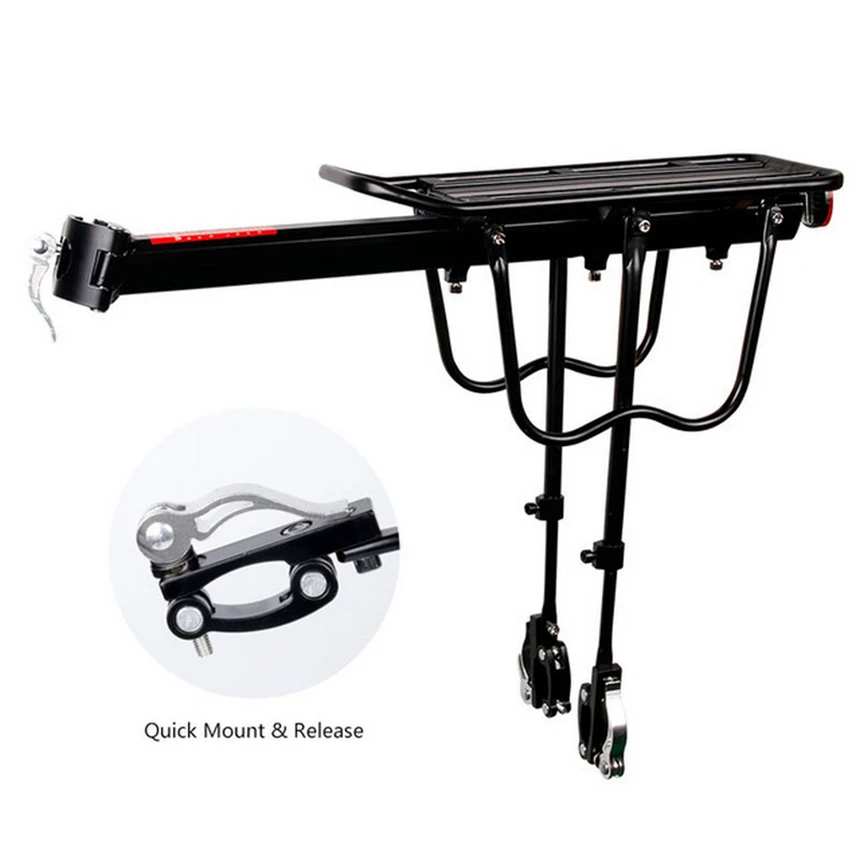 Bike Luggage Carrier Cargo Rear Rack Shelf For Bicycle Cycling Seatpost Bag Holder Stand For 20-29 Inch Bikes With Install Tools