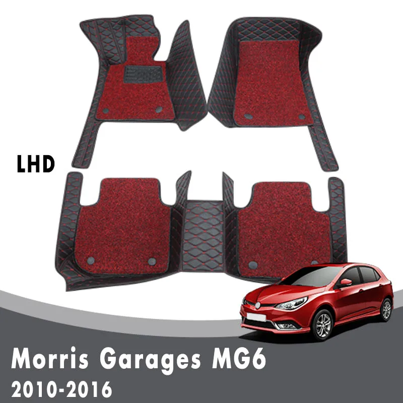 

Car Floor Mats Double Layer Wire Loop For Morris Garages MG6 2016 2015 2014 2013 2012 2011 2010 Interior Accessories Custom Rug