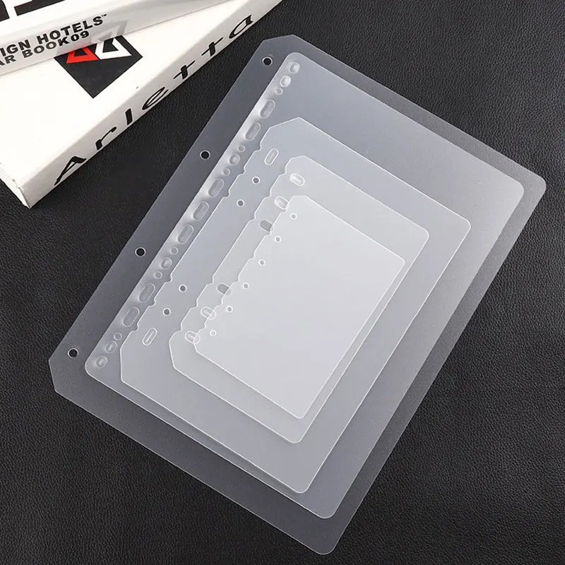 2pcs A4 B5 A5 A6 PP Matt Frosted Plate for Protecting Inner Paper Spacer for Planner Filofax Organizer Divider Separator Board