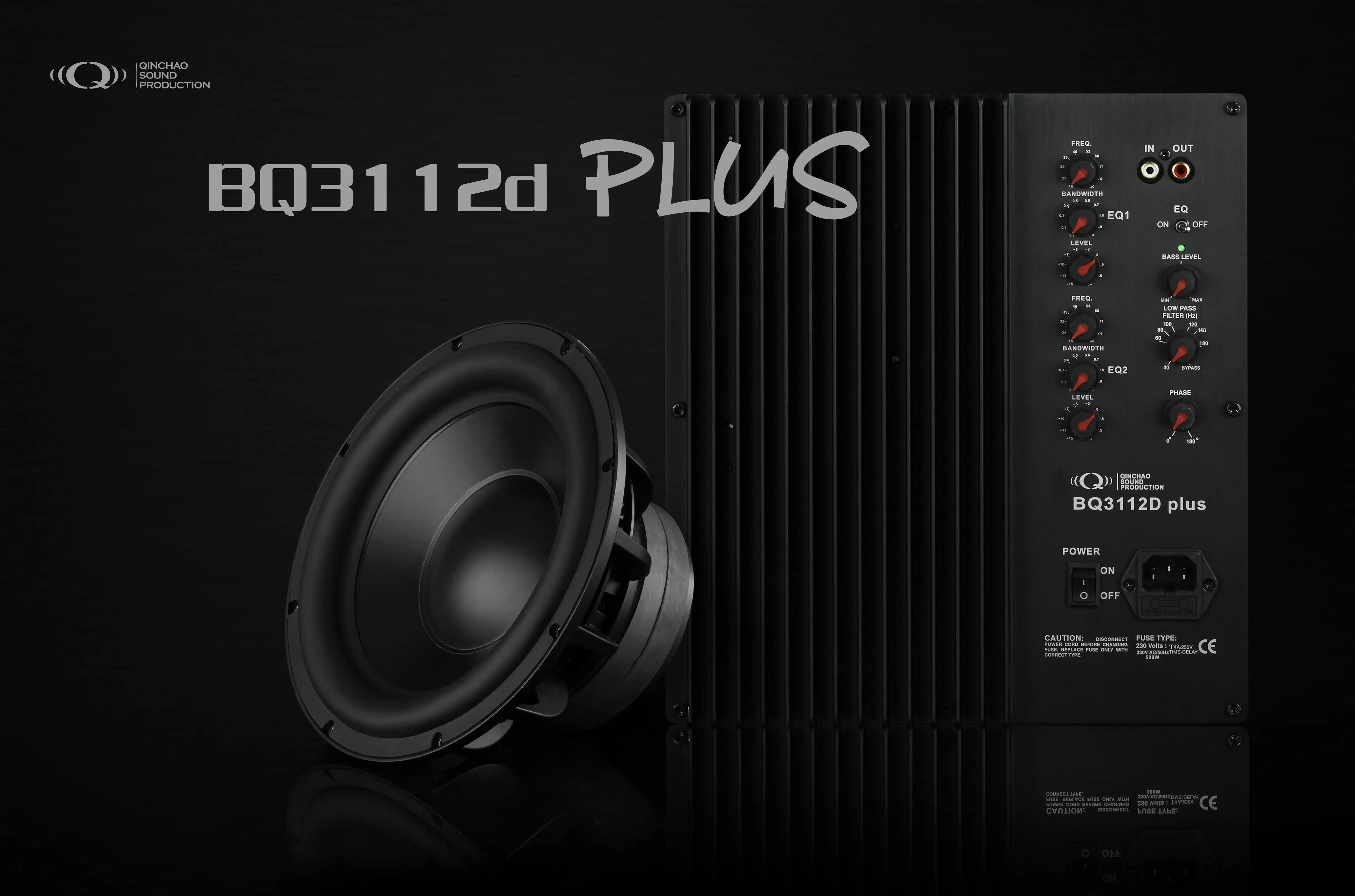 The new BQ3112D plus 12-inch super cinema subwoofer, active subwoofer, including power cord