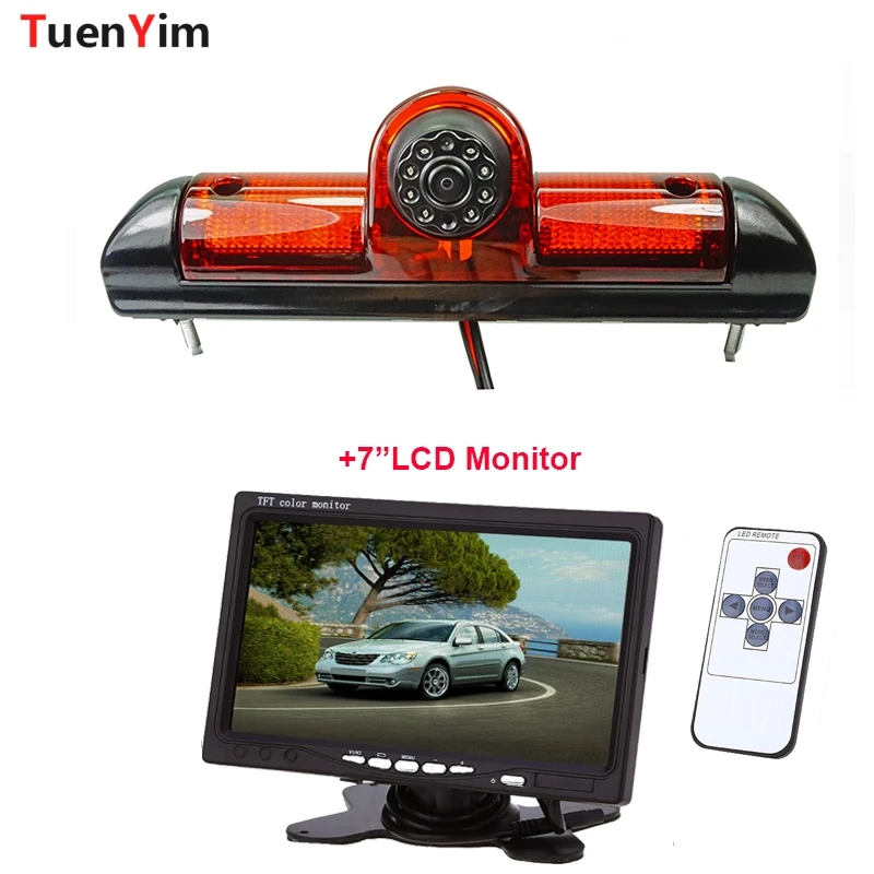 

Brake Light Rear View Camera For Fiat Ducato late Peugeot Boxer Citroen Jumper 2006-2015 With 7Inch LCD Monitor 2In1 Parking Kit