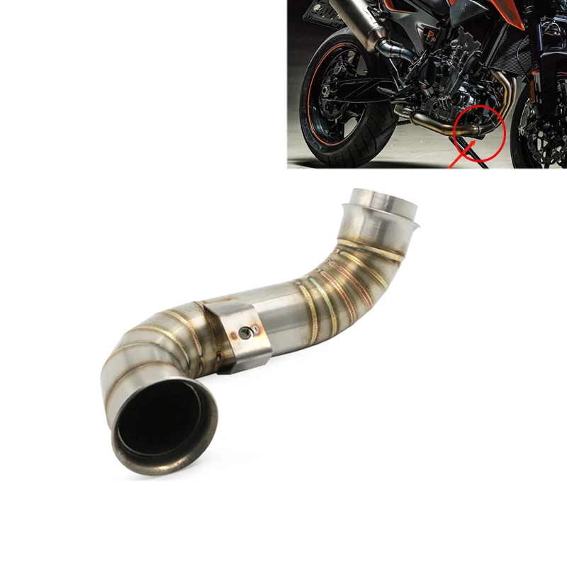 

Exhaust Mid Link Pipe For 790 Duke 2018-2019 2020 Slip-on Duke790 Muffler Eliminator Middle Pipe Exhaust Escape Air Pressure