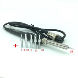 1 set ESD High Frequency Soldering Station Iron 6 Pin 90W Heating Core Handle Free 5PCS Tips For BK2000A QUICK 203/203H