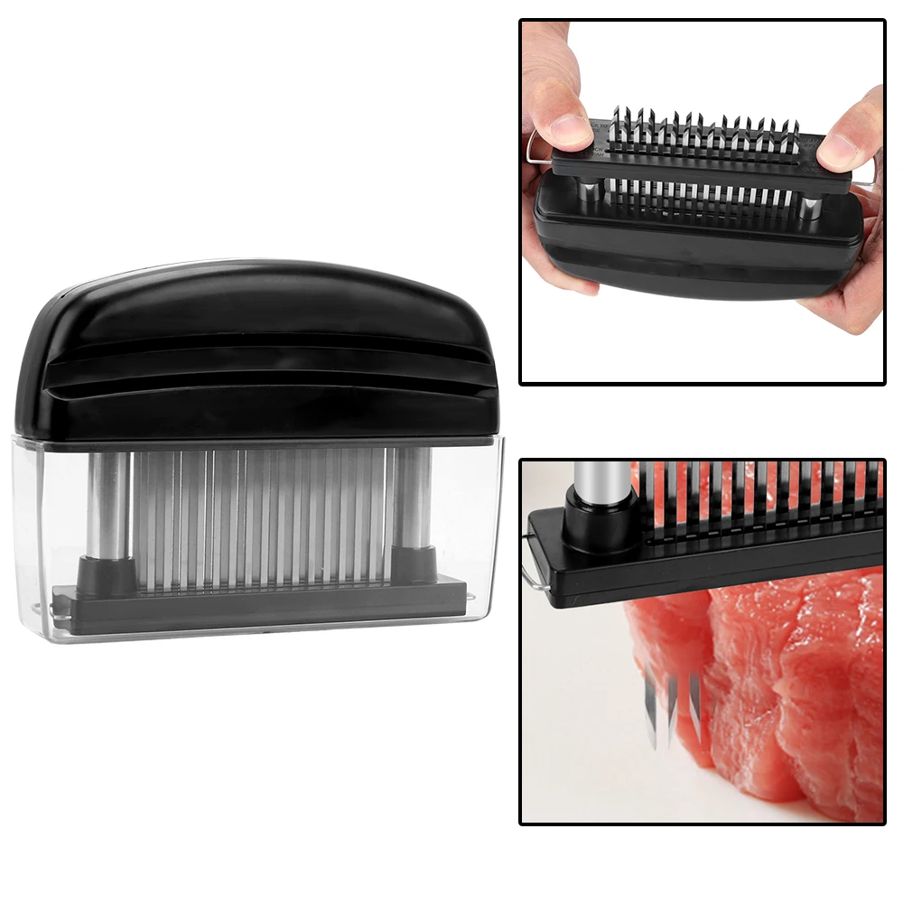 สำหรับสเต็กเนื้อ48ใบมีดเข็มเนื้อ Tenderizer สแตนเลสอุปกรณ์ทำอาหาร Tender เนื้อค้อนเครื่องมือทำครัว