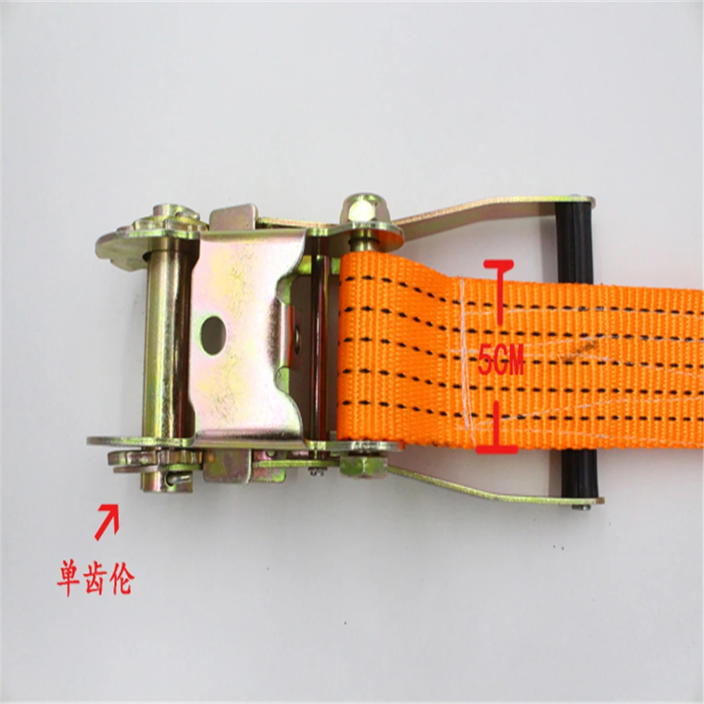 Tenditore da 2 pollici cintura in bundle auto camion fisso tendicinghia in bundle stretto tenditore cintura in poliestere 5CM 3m