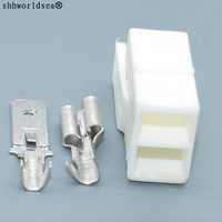 shhworldsea 1set 2Pin for VW male female wiring connector with terminals 171 971 934 171971934