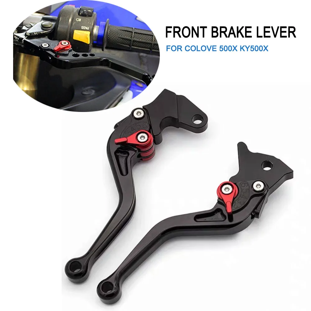 

For Colove 500X 400X KY500X Motorcycle Right Front Disc Brake Lever Black Aluminum