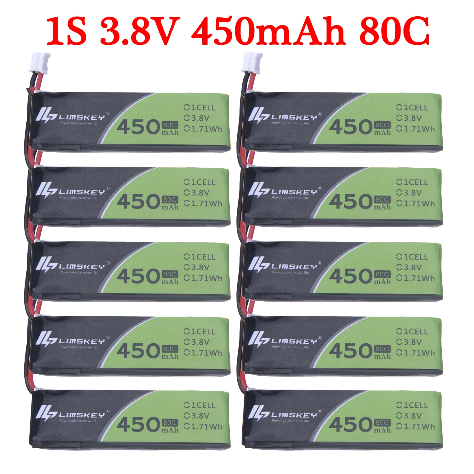 1/3/5/10pcs HV 1S 3.8V 450mAh 80C/160C 4.35V Lipo Battery For FPV Racing M80S Tiny7 Beta75S Emax Tinyhawk Snapper7 Drone