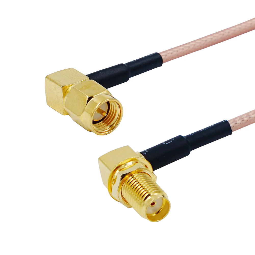 Cable SMA macho a SMA macho, Conector recto, RG316 RF Jumper pigtail macho a hembra, Coaxial RF de ángulo recto