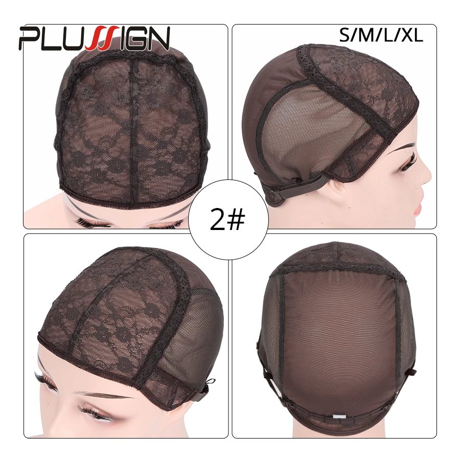 Plussign Best Easy Cap 5Pcs/Lot Czapka z peruką do splotu Brązowa koronkowa czapka z peruką Siatki do tkania włosów Podwójna koronkowa siatka do tworzenia peruk — zdjęcie 6