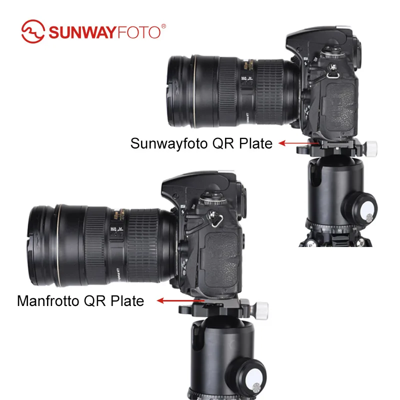 SUNWAYFOTO MAC-15 Tripod Ballhead Quick Release Clamp, Arca,RRS, 200PL-14 QR Plate Compatible, DSLR Camera Accessory