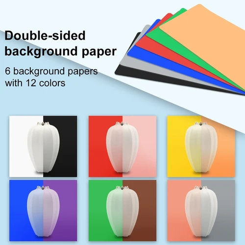 Imagen 2 del producto Softbox-caja de luz con 3 modos de luz de colores, anillo de luz Led regulable, iluminación para fotografía, tienda de campaña para estudio, fondos de 6 colores